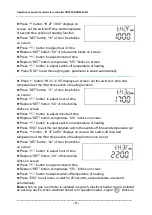 Preview for 18 page of Solar SR530C8 Operating Instructions Manual