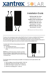 Solar Xantrex 784-0110 Installation Manual preview