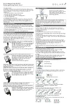 SOLARA SR135TL User Manual preview