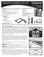 Preview for 1 page of SolarAttic Gable Installation Instructions