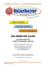 Предварительный просмотр 24 страницы Solarbayer PremiumPlan Mounting Instruction