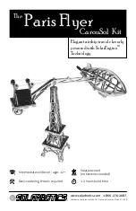 Предварительный просмотр 1 страницы Solarbotics The Paris Flyer CarouSol Kit Documentation