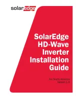 SolarEdge SE5000H-US Installation Manual preview