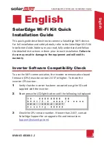 Предварительный просмотр 5 страницы SolarEdge Wi-Fi Kit Quick Installation Manual