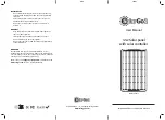 Предварительный просмотр 1 страницы SolarGo2 SPFC12 User Manual