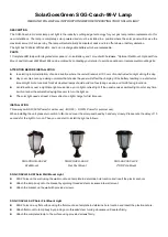 SolarGoesGreen SGG-Coach-99-V Series Instructions preview