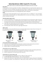 SolarGoesGreen SGG-Coach-FL1-C Quick Start Manual preview