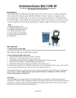 Preview for 1 page of SolarGoesGreen SGG-F108-3R Manual