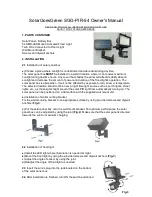 SolarGoesGreen SGG-PIR-54 Owner'S Manual preview