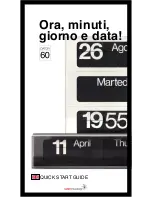 Preview for 1 page of Solari lineadesign dator 60 Quick Start Manual