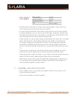 Preview for 5 page of Solaria 210W Safety, Installation, And Operation Manual