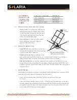 Предварительный просмотр 8 страницы Solaria 210W Safety, Installation, And Operation Manual