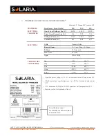 Предварительный просмотр 10 страницы Solaria 210W Safety, Installation, And Operation Manual