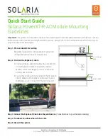 Preview for 1 page of Solaria PowerXT-R-AC Mounting Manuallines