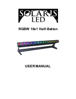 Solaris LED RGBW 16x1 Half-Batten User Manual preview