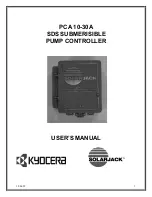 Предварительный просмотр 1 страницы SOLARJACK PCA 10-30A User Manual