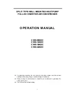 Solark CWS-09KDC Operation Manual предпросмотр