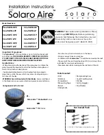 Solaro Energy SA-20WB-HPE Installation Instructions preview