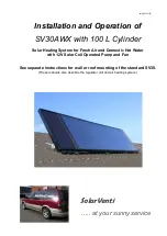 Предварительный просмотр 1 страницы SolarVenti SV30AWX Installation And Operation Manual