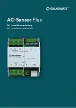 solarwatt AC-SENSOR FLEX Installation Instructions Manual предпросмотр