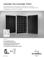 SolarWorld Sunmodule SW *** poly User Instructions preview