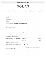 Preview for 2 page of Solas BI-26N-SS Installation & Operation Manual