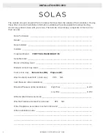 Preview for 2 page of Solas BI-46N-SS Installation & Operation Manual