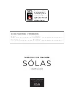 Preview for 6 page of Solas FORTY6 LGS-46BI Installation Manual