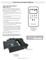 Preview for 4 page of Solas One-Touch Remote Supplemental Manual