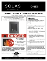 Solas ONE6 FS Installation & Operation Manual предпросмотр