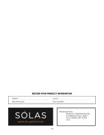 Preview for 20 page of Solas PV-800HZ Installation & Operation Manual