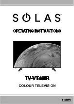 Preview for 1 page of Solas TV-VT49IR Operating Instructions Manual