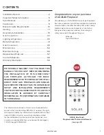 Preview for 3 page of Solas TWENTY6 ST-26N Installation & Operation Manual