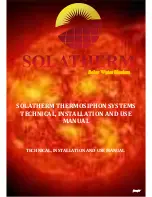 SOLATHERM STHS 120 Technical, Installation And Use Manual предпросмотр