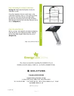 Preview for 2 page of Solatube Energy Care Optima 160 DS Installation Manual