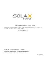 Preview for 16 page of SolaX Power X1-AE-11.0 User Manual