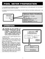 Preview for 8 page of Solaxx Precision UV Installation And Operating Instructions Manual