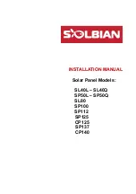 Solbian CP125 Installation Manual preview