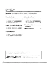 Preview for 2 page of Solco Nadana EH-3200 User Manual