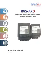 Solcon RVS-AX0 Instruction Manual предпросмотр