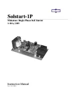 Solcon Solstart-1P Instruction Manual предпросмотр