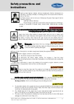 Предварительный просмотр 7 страницы Sole Diesel SDZ-165 Operator'S Manual