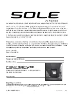 Preview for 3 page of Sole Fitness 16608600550 Owner'S Manual