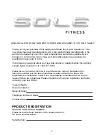 Предварительный просмотр 3 страницы Sole Fitness 16608706000 Owner'S Manual