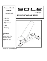 Sole Fitness 16808091000 Owner'S Manual preview