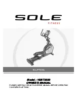 Preview for 1 page of Sole Fitness 168173020 Owner'S Manual