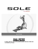 Sole Fitness 168173025 Owner'S Manual preview