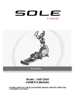 Sole Fitness 168173095 Owner'S Manual preview