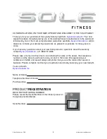 Preview for 3 page of Sole Fitness 16867394 Owner'S Manual