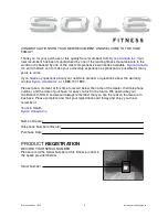 Preview for 3 page of Sole Fitness 16868352 Owner'S Manual